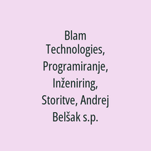 Blam Technologies, Programiranje, Inženiring, Storitve, Andrej Belšak s.p. - Logotip