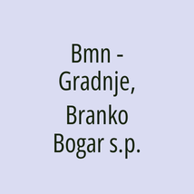 Bmn - Gradnje, Branko Bogar s.p. - Logotip