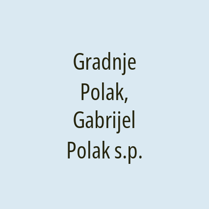 Gradnje Polak, Gabrijel Polak s.p.