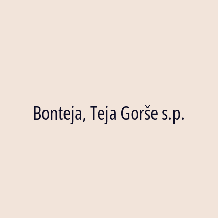 Bonteja, Teja Gorše s.p. - Logotip