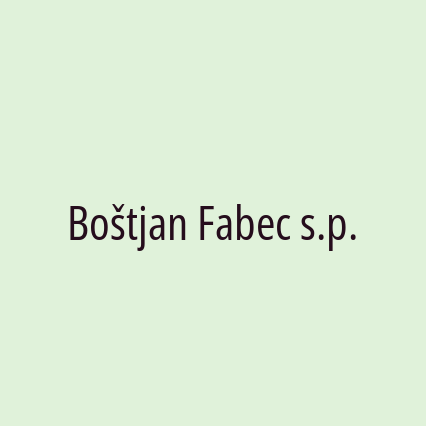 Boštjan Fabec s.p. - Logotip