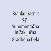 Branko Gačnik s.p. Suhomontažna In Zaključna Gradbena Dela - Logotip