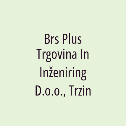 Brs Plus Trgovina In Inženiring D.o.o., Trzin - Logotip