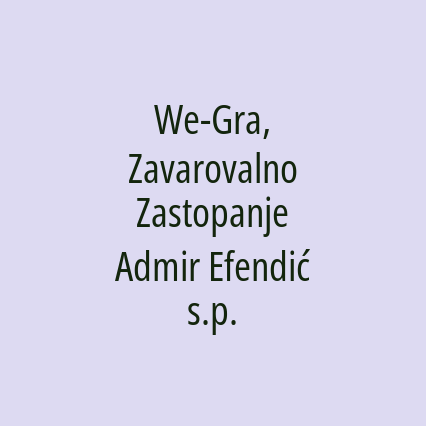 We-Gra, Zavarovalno Zastopanje Admir Efendić s.p. - Logotip