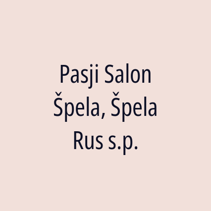 Pasji Salon Špela, Špela Rus s.p.