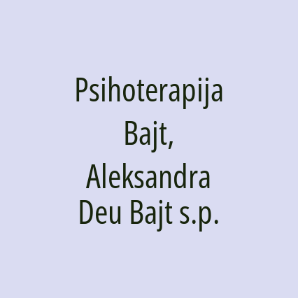 Psihoterapija Bajt, Aleksandra Deu Bajt s.p.