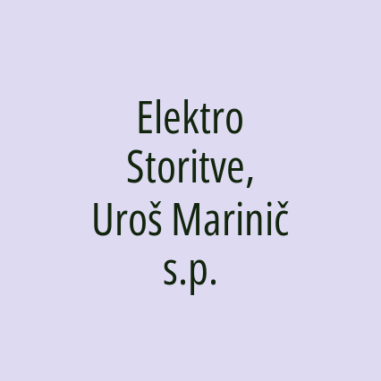 Elektro Storitve, Uroš Marinič s.p.