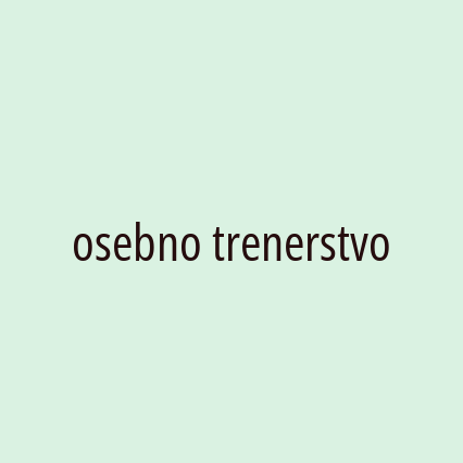 osebno trenerstvo - Logotip