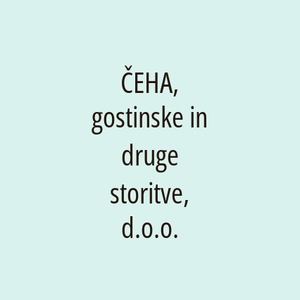 ČEHA, gostinske in druge storitve, d.o.o. - Logotip