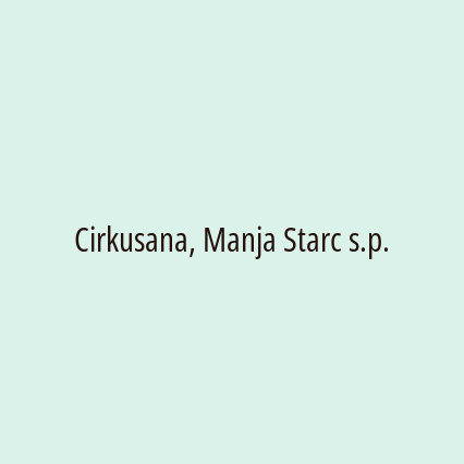 Cirkusana, Manja Starc s.p. - Logotip