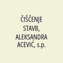 ČIŠČENJE STAVB, ALEKSANDRA ACEVIĆ, s.p. - Logotip