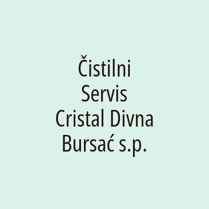 Čistilni Servis Cristal Divna Bursać s.p. - Logotip