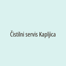 Čistilni servis Kapljica - Logotip