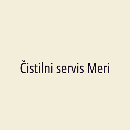 Čistilni servis Meri - Logotip