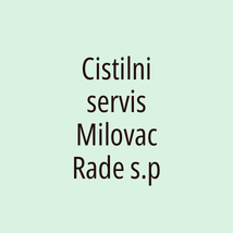 Cistilni servis Milovac Rade s.p - Logotip