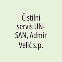 Čistilni servis UN-SAN, Admir Velić s.p. - Logotip