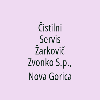 Čistilni Servis Žarkovič Zvonko S.p., Nova Gorica - Logotip