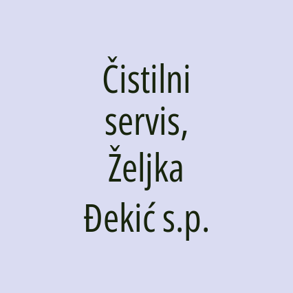 Čistilni servis, Željka Đekić s.p. - Logotip