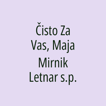 Čisto Za Vas, Maja Mirnik Letnar s.p. - Logotip