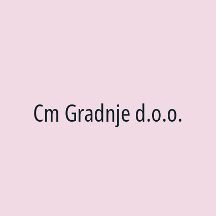 Cm Gradnje d.o.o. - Logotip