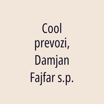 Cool prevozi, Damjan Fajfar s.p. - Logotip