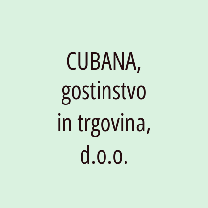 CUBANA, gostinstvo in trgovina, d.o.o. - Logotip