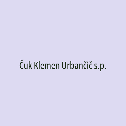 Čuk Klemen Urbančič s.p. - Logotip