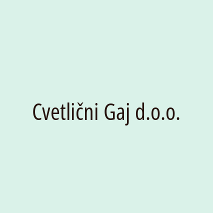 Cvetlični Gaj d.o.o. - Logotip