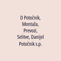 D Potočnik, Montaža, Prevozi, Selitve, Danijel Potočnik s.p. - Logotip