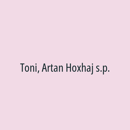 Toni, Artan Hoxhaj s.p. - Logotip