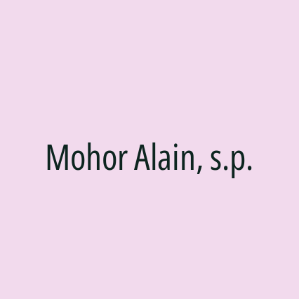 Mohor Alain, s.p. - Logotip