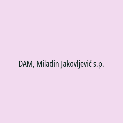 DAM, Miladin Jakovljević s.p. - Logotip