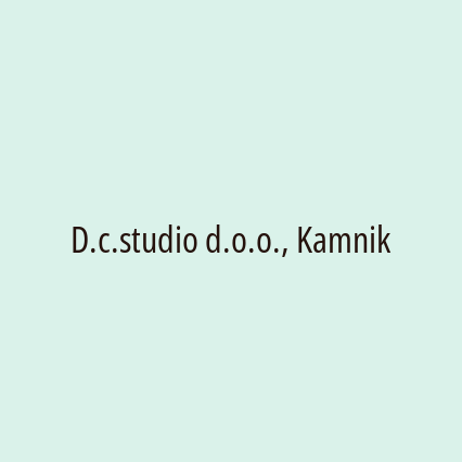 D.c.studio d.o.o., Kamnik - Logotip