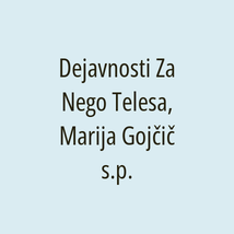 Dejavnosti Za Nego Telesa, Marija Gojčič s.p. - Logotip