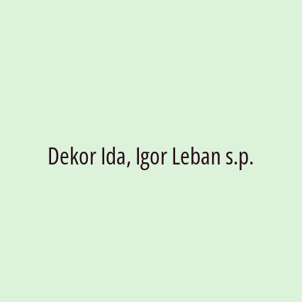 Dekor Ida, Igor Leban s.p. - Logotip