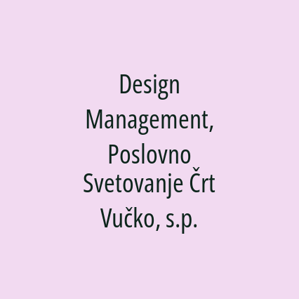 Design Management, Poslovno Svetovanje Črt Vučko, s.p. - Logotip