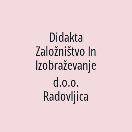 Didakta Založništvo In Izobraževanje d.o.o. Radovljica - Logotip