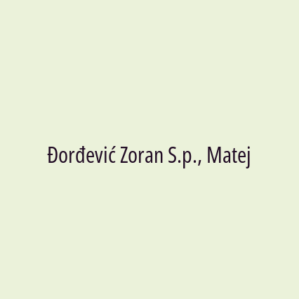 Đorđević Zoran S.p., Matej - Logotip