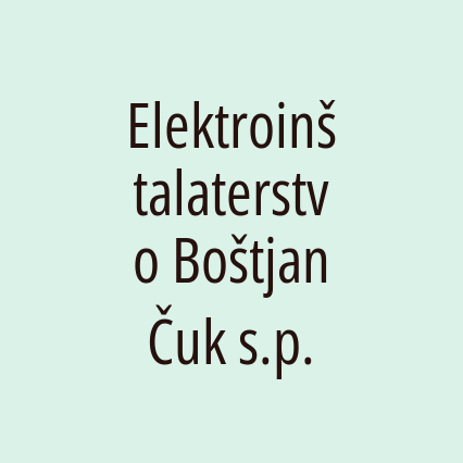 Elektroinštalaterstvo Boštjan Čuk s.p. - Logotip