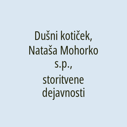 Dušni kotiček, Nataša Mohorko s.p., storitvene dejavnosti - Logotip