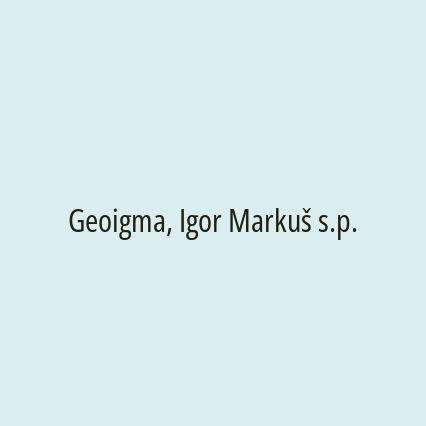 Geoigma, Igor Markuš s.p.