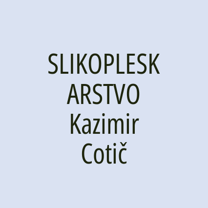 SLIKOPLESKARSTVO Kazimir Cotič - Logotip