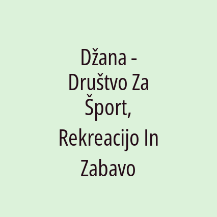 Džana - Društvo Za Šport, Rekreacijo In Zabavo - Logotip