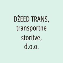 DŽEED TRANS, transportne storitve, d.o.o. - Logotip