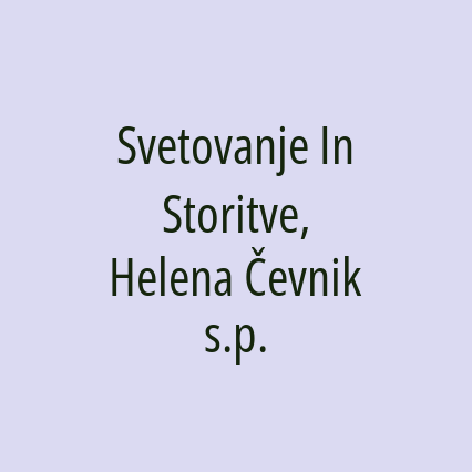 Svetovanje In Storitve, Helena Čevnik s.p.