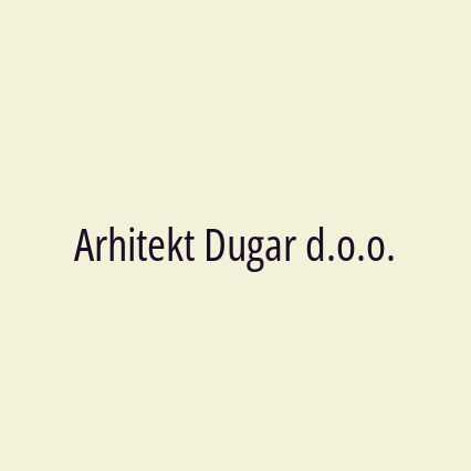 Arhitekt Dugar d.o.o.