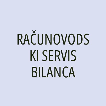 RAČUNOVODSKI SERVIS BILANCA