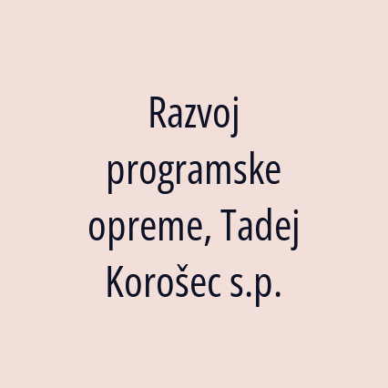 Razvoj programske opreme, Tadej Korošec s.p. - Logotip