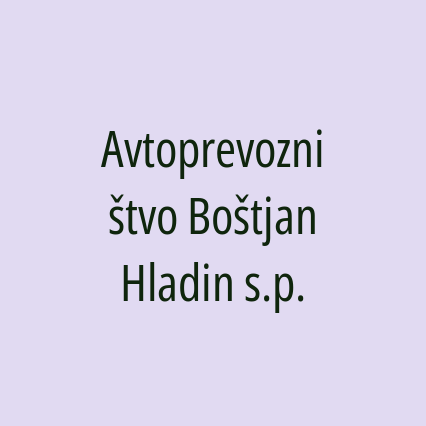 Avtoprevozništvo Boštjan Hladin s.p.