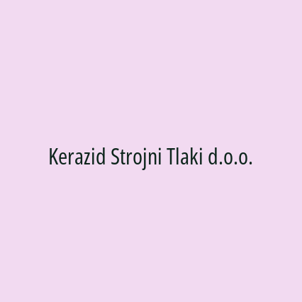 Kerazid Strojni Tlaki d.o.o.